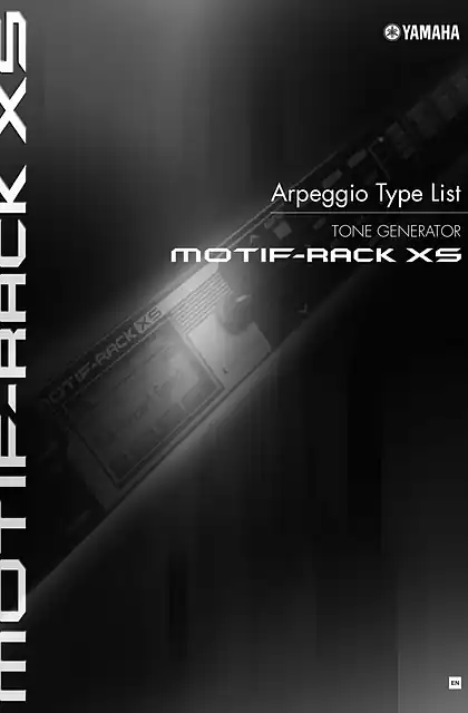 yamaha雅马哈MOTIF-RACK XS Arpeggio Type List